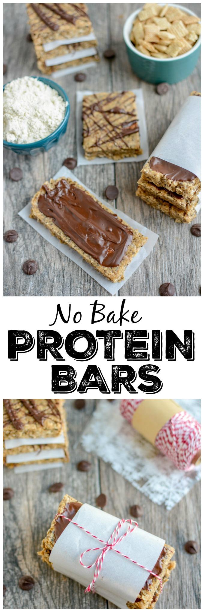 These No-Bake Protein Bars are a homemade version of your favorite store-bought peanut butter protein bar, without all the crazy ingredients. They're the perfect snack after a tough workout.