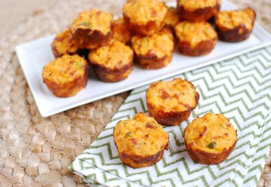 These Jalapeno Cheddar Sweet Potato Puffs are the perfect finger food! Make them as an appetizer for your next party, a snack for the big game or as a side dish for dinner!