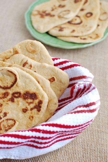 This Whole Wheat Flatbread is the perfect dinner side dish! 