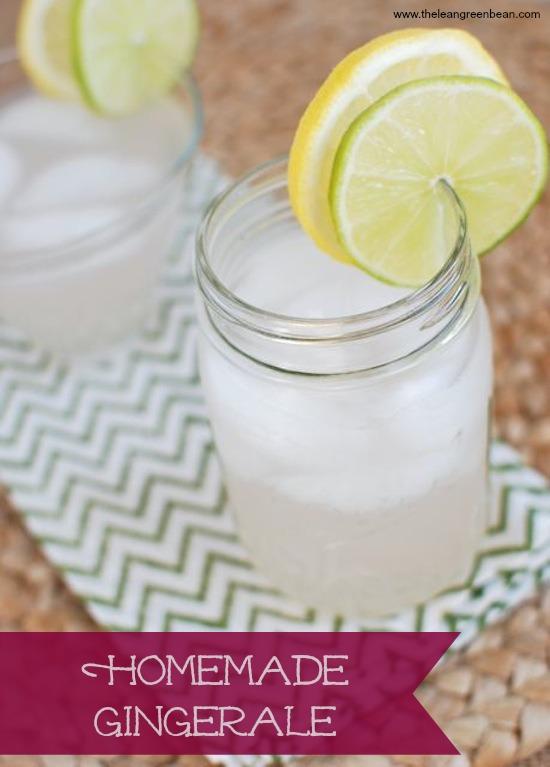 Skip the store-bought soda and make this low-sugar Homemade Gingerale to sip on!