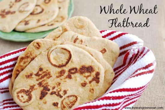 This Whole Wheat Flatbread is the perfect dinner side dish! 