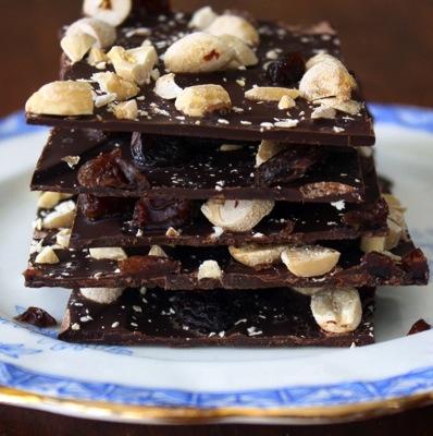 Make this dark chocolate bark for an after dinner treat. Here are three versions to make this dessert a hit with everyone! 