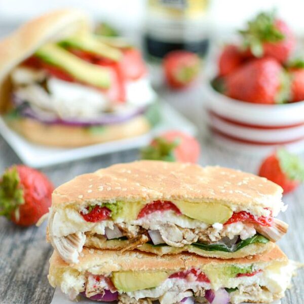 Balsamic Strawberry Chicken Panini