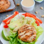 Thai Peanut Salmon Burgers