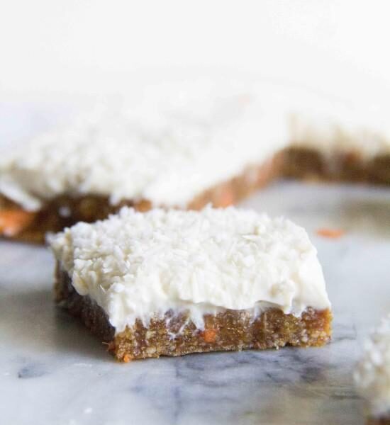 No-Bake Carrot Cake Cream Cheese Bars