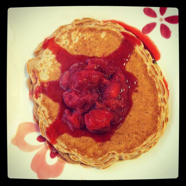 whole wheat oatmeal pancakes