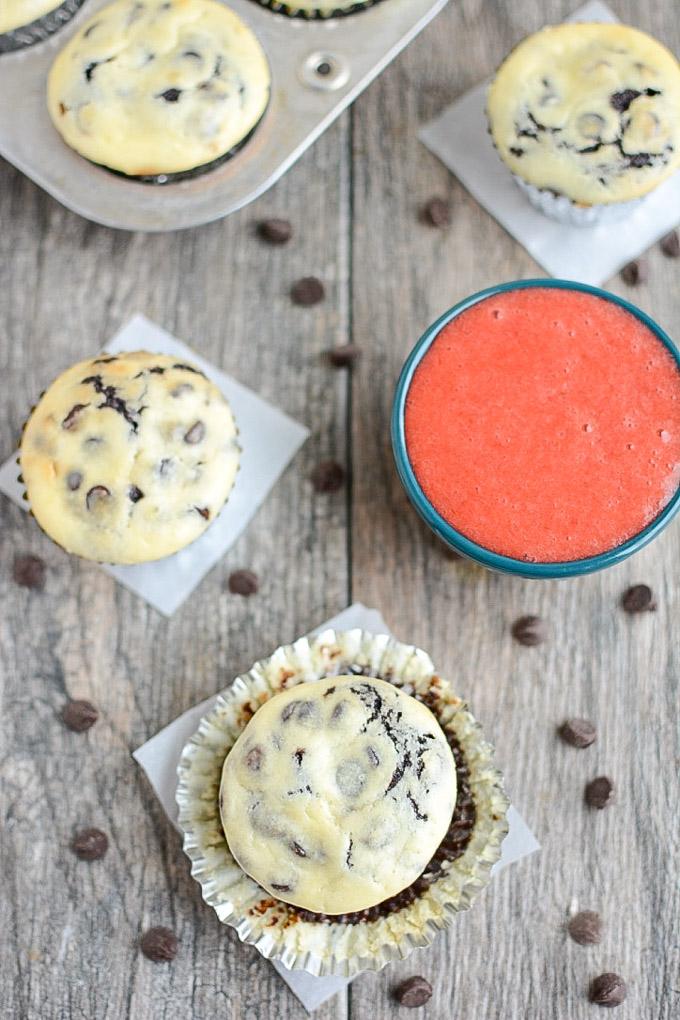 Black Bottom Cheesecake Cupcakes - half chocolate cupcake, half cheesecake