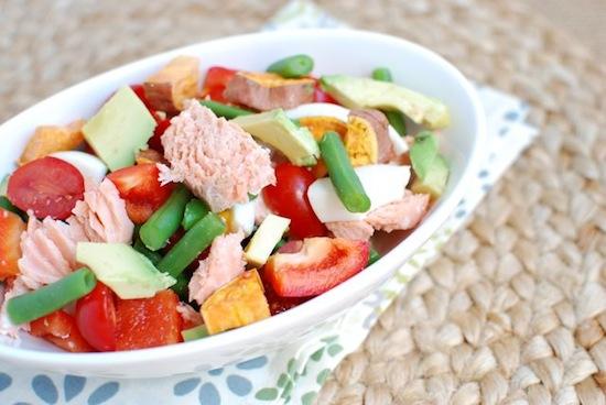 This Salmon Chop Salad is sure to be a hit with those who aren't crazy about lettuce but still want to get their vegetables in!