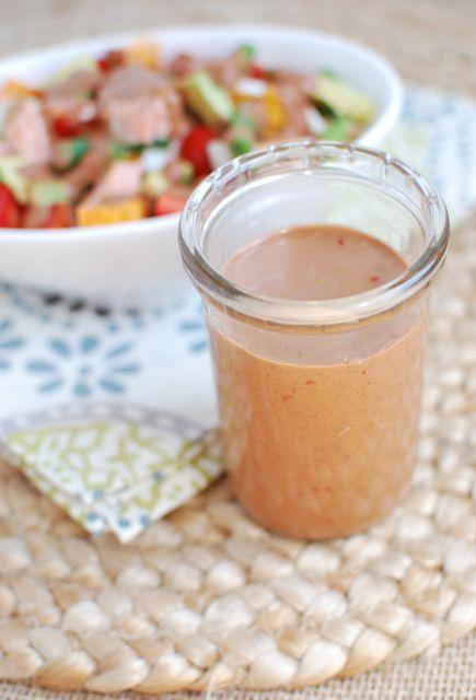 Make your own salad dressing to avoid added sugar and other crazy ingredients! This Strawberry Balsamic Dressing pairs well with almost any salad toppings!