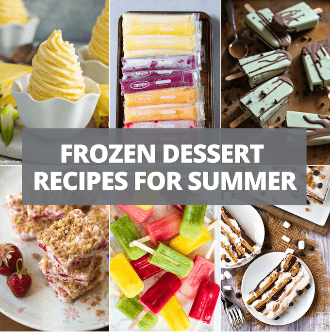 frozen dessert recipes for summer
