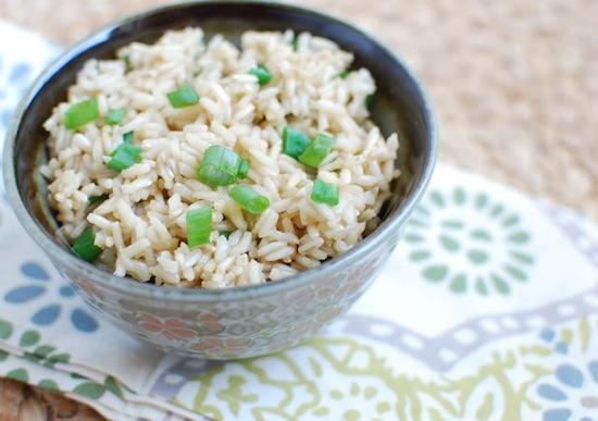 Try cooking your rice with green tea to add extra flavor!