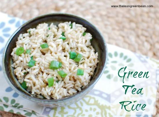 Try cooking your rice with green tea to add extra flavor!