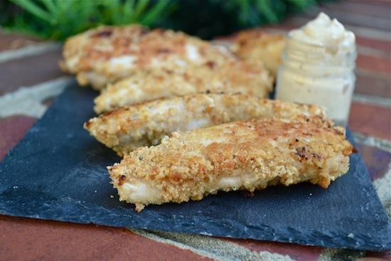 These Gluten Free Rice Krispie Chicken Tenders are an easy weeknight dinner and the homemade Chick-fil-A dipping sauce mean they're sure to be a hit! for dinner