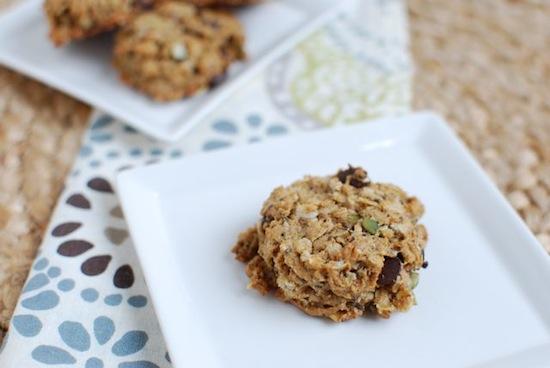 These Healthy Peanut Butter Oatmeal Cookies are packed with healthy fats from nuts and seeds and fiber from oats and whole wheat flour. The perfect way to satisfy your dessert craving!