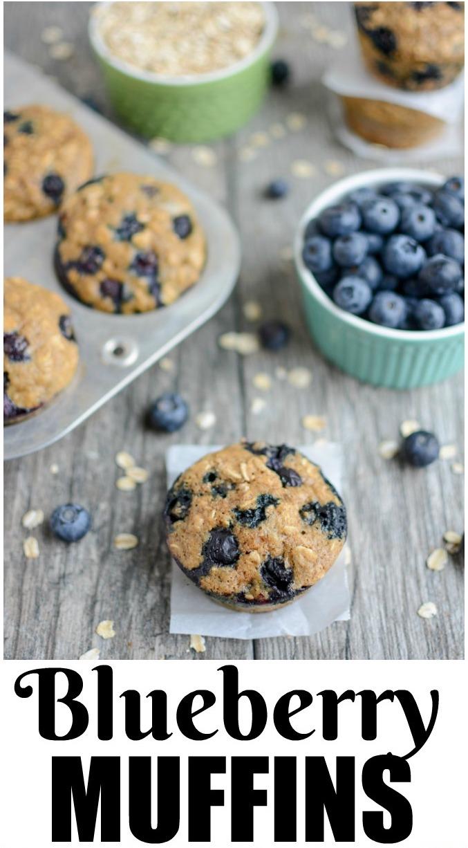 These Blueberry Muffins are lightly sweetened and bursting with flavor. They're kid-friendly and make a great breakfast or snack!