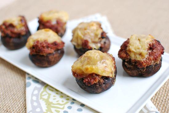 Grilled Stuffed Mushrooms