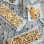 No Bake Granola Bars made with peanut butter and seeds