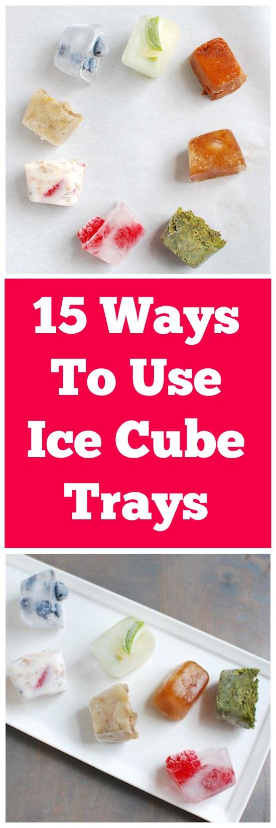 Get creative and think outside the cube. Here are 15 ways to use ice cube trays in the kitchen to make life easier, store extra food, portion ingredients and more.