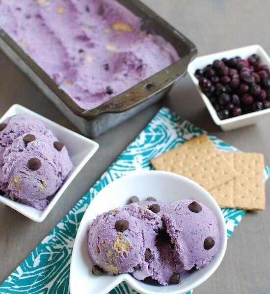 wild blueberry ice cream