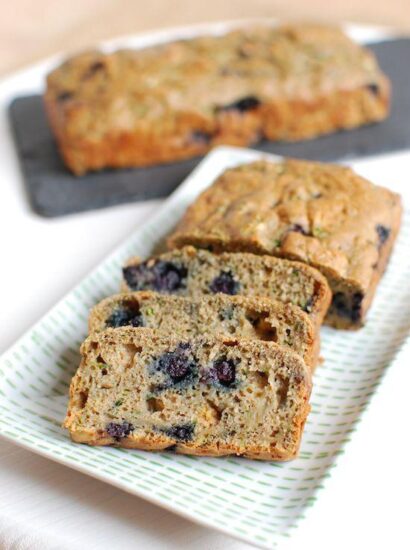 wild blueberry zucchini bread