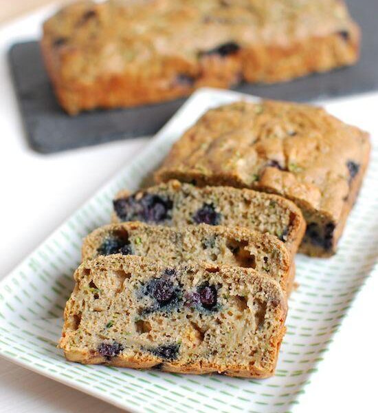 wild blueberry zucchini bread