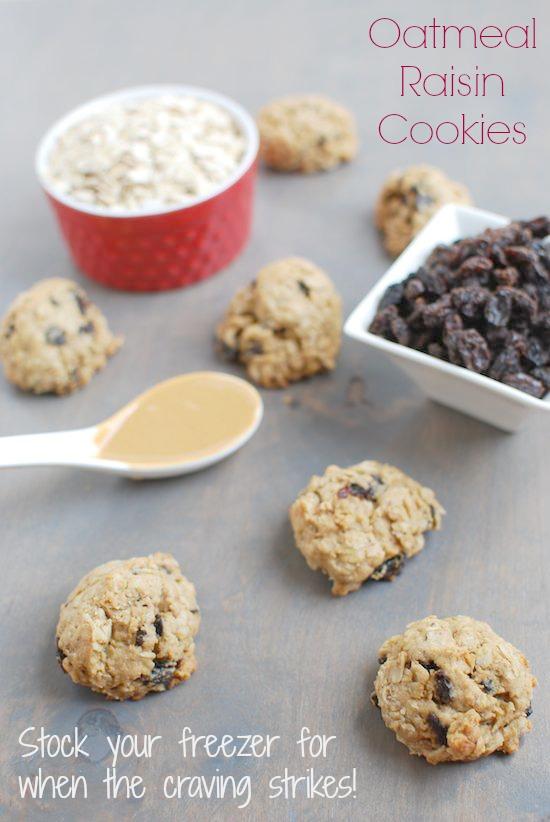 These Freezer Oatmeal Raisin Cookies can be made ahead of time and stored in the freezer for when a dessert craving hits!