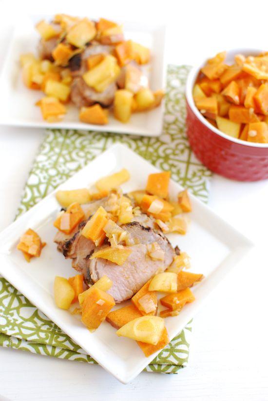 The Sweet Potato & Apple Saute is ready in 10 minutes and makes a great topping for leftovers to make a quick, healthy dinner. 