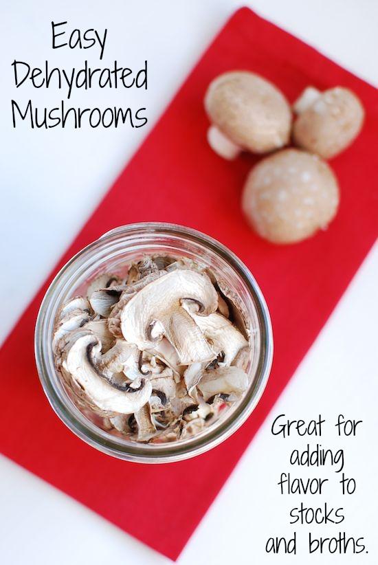 dehydrated mushrooms