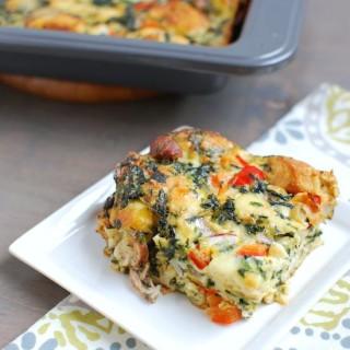 Sausage Vegetable Egg Bake