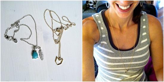 two necklaces