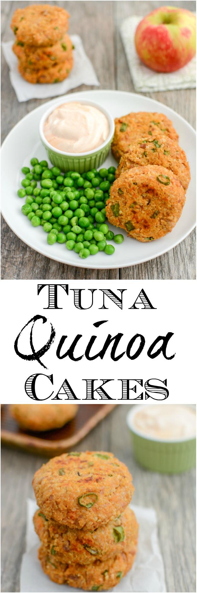 These Tuna Quinoa Cakes are a great way to add some extra protein to your day. Eat them plain, put them on a bun, or use them to top your salad for a healthy lunch or dinner!