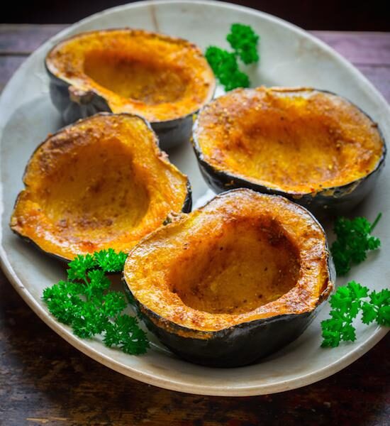 curry roasted acorn squash