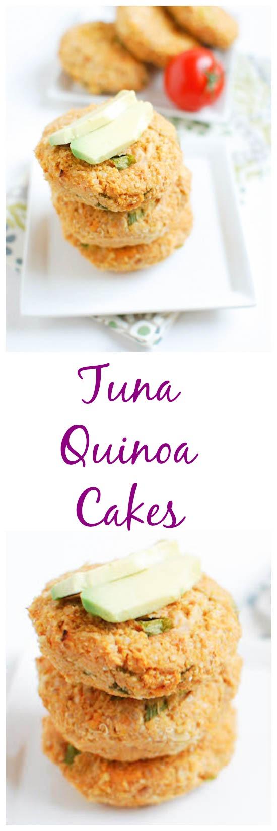 These Tuna Quinoa Cakes are packed with protein and taste great hot or cold!