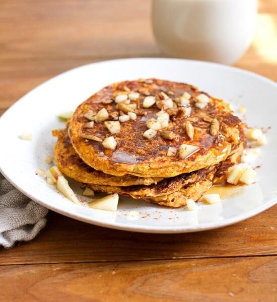 Pumpkin-Apple-Pancakes