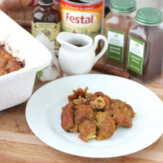 Having people over for brunch? Make this Pumpkin French Toast Bake! Bursting with pumpkin flavor and perfectly spiced, this overnight casserole is sure to be a hit!