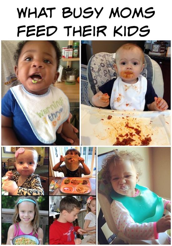 Are you a busy mom? Could you use some more ideas for healthy, kid-friendly foods? Click to find out what some of my favorite busy moms feed their children.