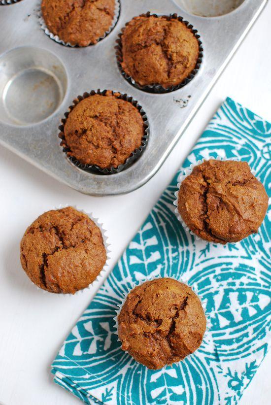 One of my favorite canned food recipes! These Pumpkin Gingerbread Muffins are packed with beta carotene and other nutrients!