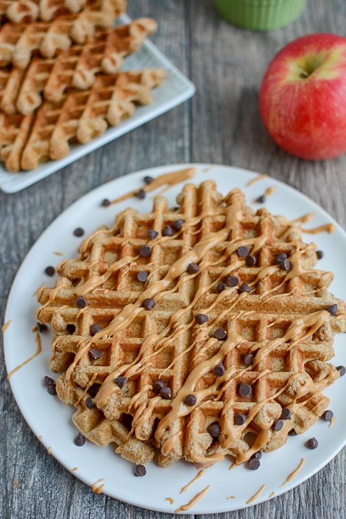 Apple Cinnamon Blender Waffles