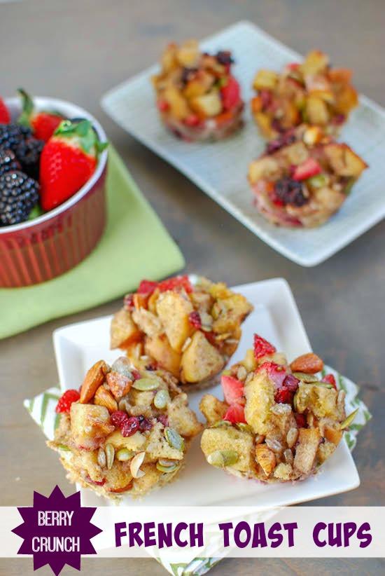 These Berry Crunch French Toast Cups are fancy enough for a weekend brunch, yet easy enough for a quick, grab-and-go weekday breakfast!