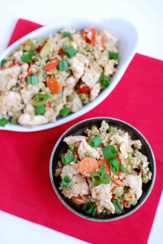 This Healthy Chicken Fried Rice is perfect for nights when you want a quick dinner that's both simple and nutritious!