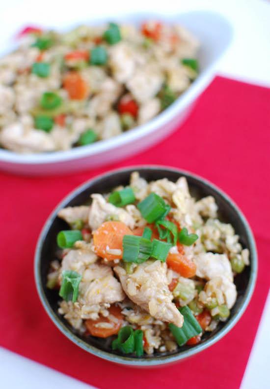 This Healthy Chicken Fried Rice is perfect for nights when you want a quick dinner that's both simple and nutritious!