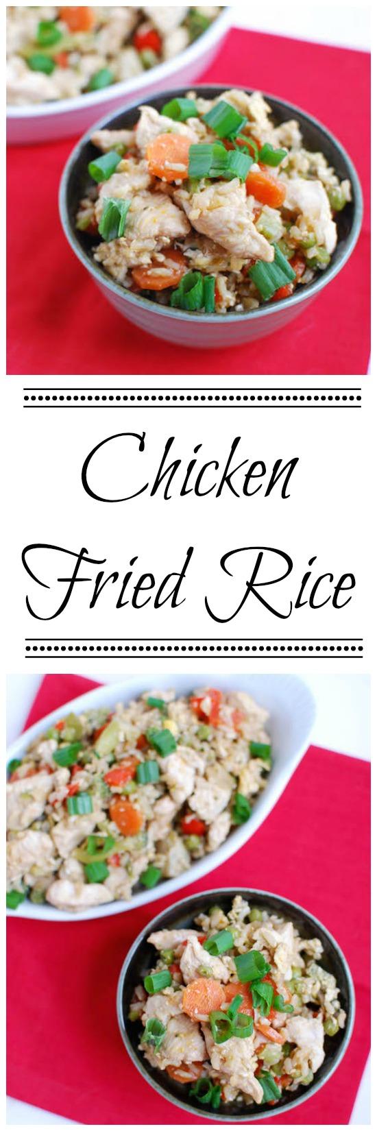 This Healthy Chicken Fried Rice is perfect for nights when you want a quick, easy dinner that's both simple and nutritious!