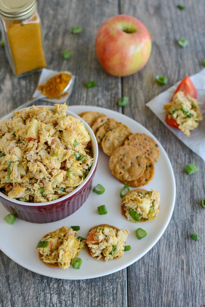 curried tuna salad with apples