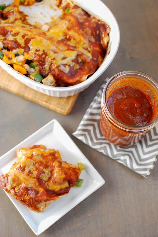 This low-sodium Homemade Enchilada Sauce is healthier and more flavorful than store-bought. Make a batch next time Mexican night is on the dinner menu!