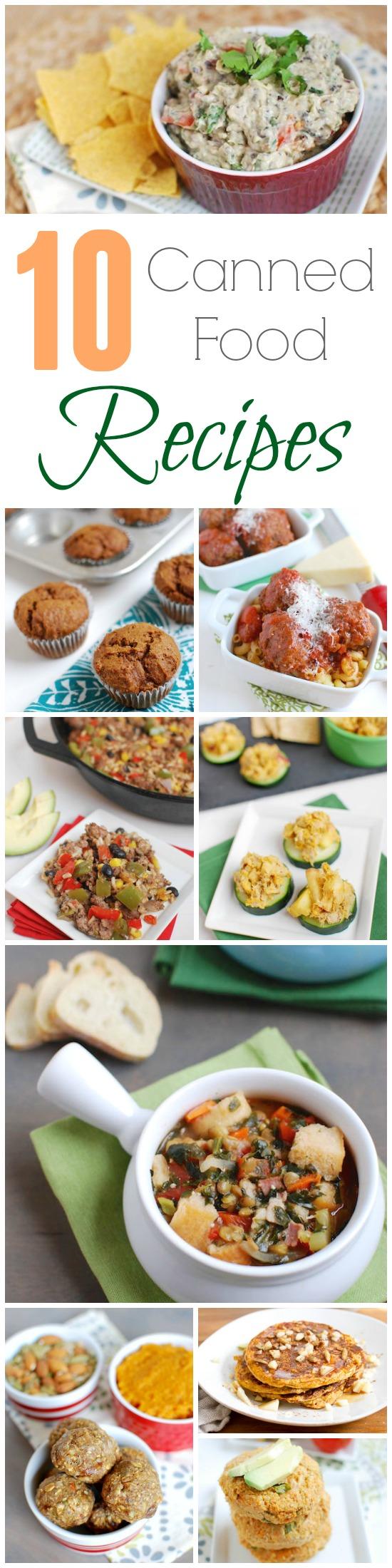 Canned foods can be a great, healthy way to add nutrients to your diet. Here are 10 delicious canned food recipes!