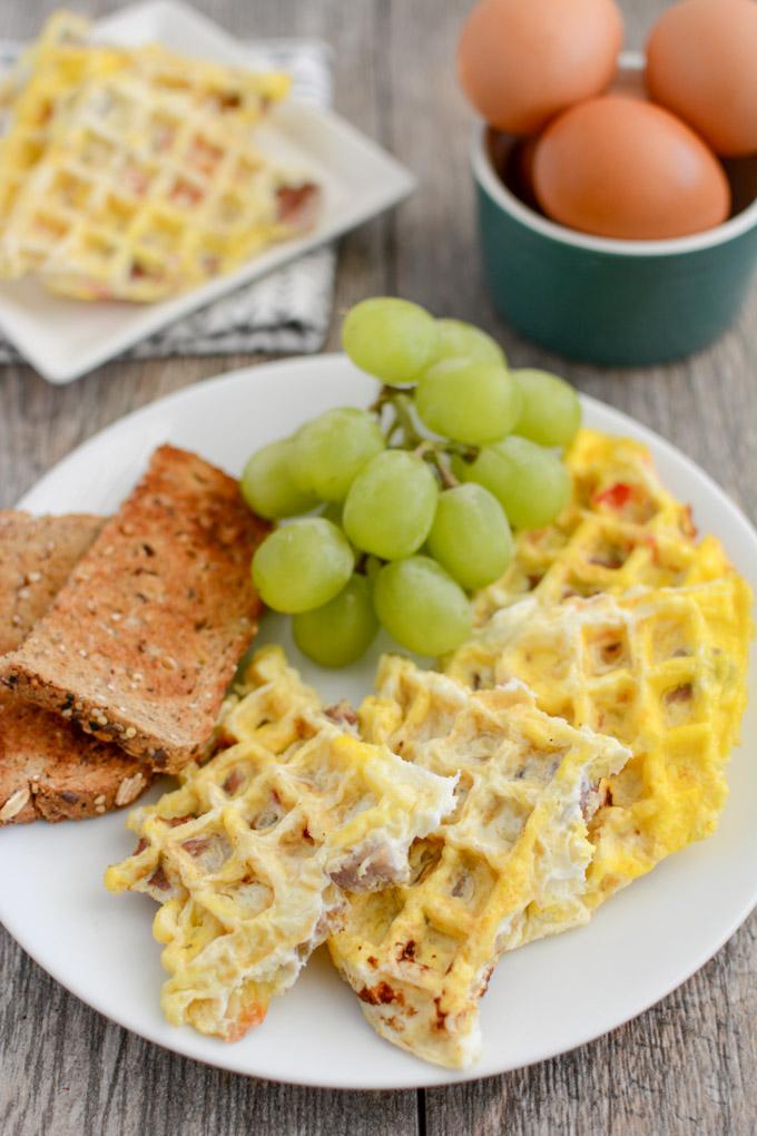 Ready in one minute and easy to customize, after trying these Egg Waffles you'll never want to cook eggs in a pan again! A quick and easy, healthy breakfast!