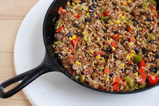 This Mexican Skillet Casserole is the perfect one pan meal for a busy weeknight dinner.