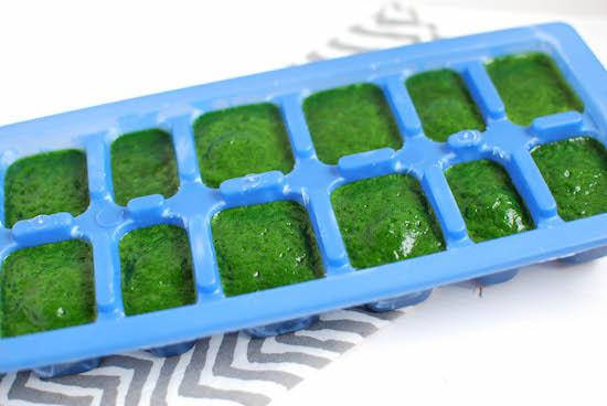 Stock your freezer with these Frozen Spinach Cubes so you always have them on hand to give your smoothie a nutritional boost!