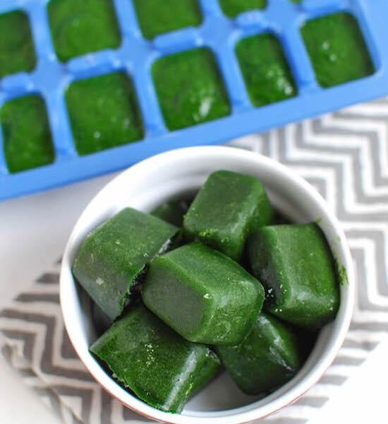 Stock your freezer with these Spinach Cubes so you always have them on hand to give your smoothie a nutritional boost!