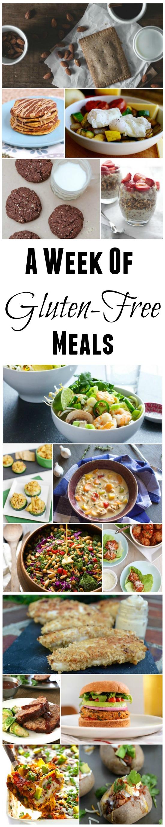 Looking for some new recipes? Here's a week of gluten-free meal ideas!